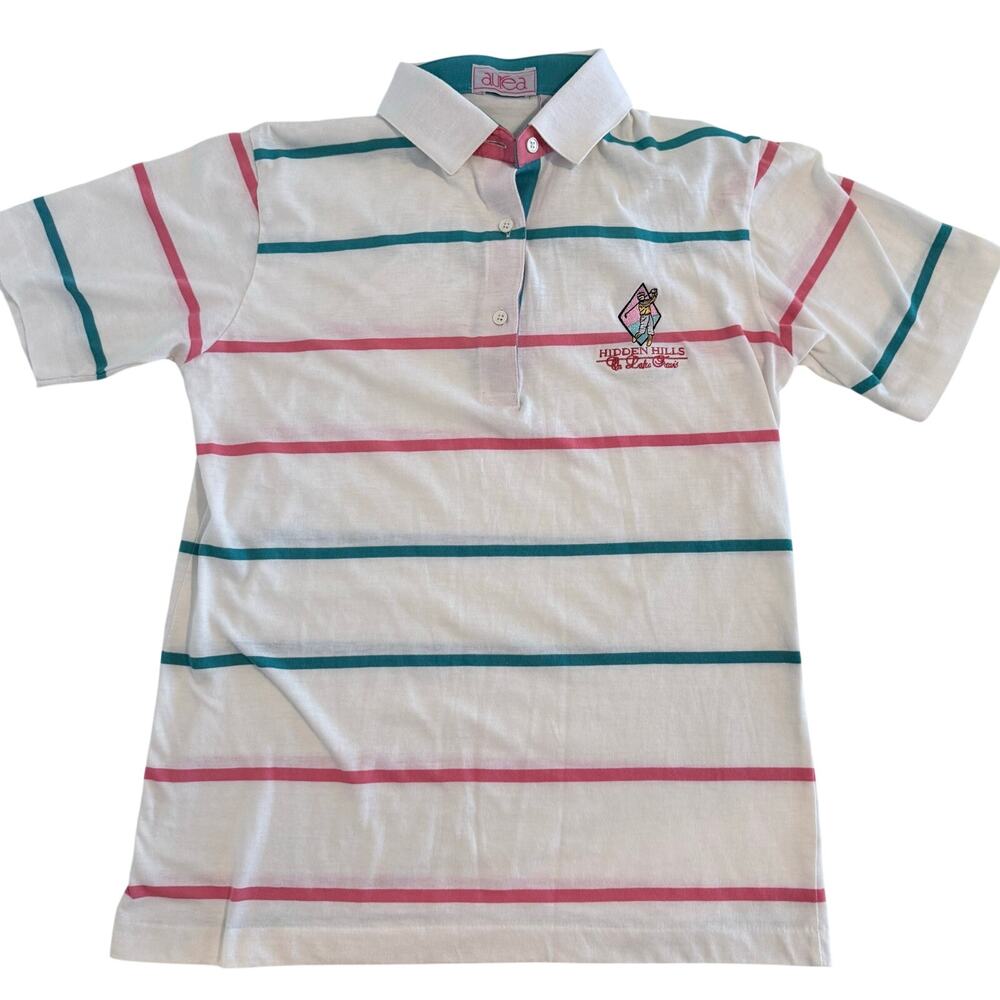 Vintage Aurea Hidden Hills on Lake Travis Polo Shirt Women's Large